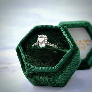 Handmade sterling Herkimer Diamond Ring